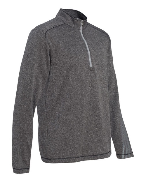 Custom Printed Adidas Golf Brushed Terry Heather Quarter Zip Jacket Dtla Print