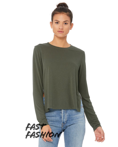 Side Slit Long Sleeve Tee - DTLA 