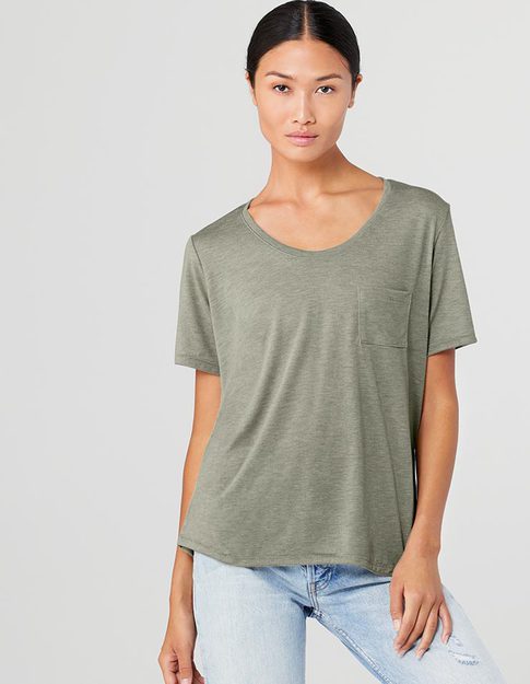 bella scoop neck tee