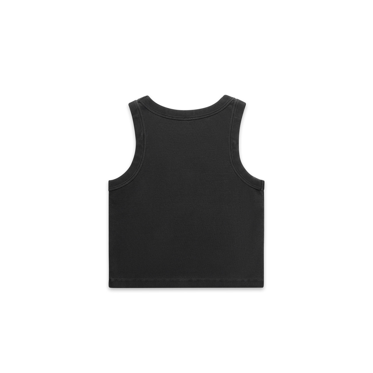 AS Colour - Custom Womens Faded Organic Rib Crop Tank Top