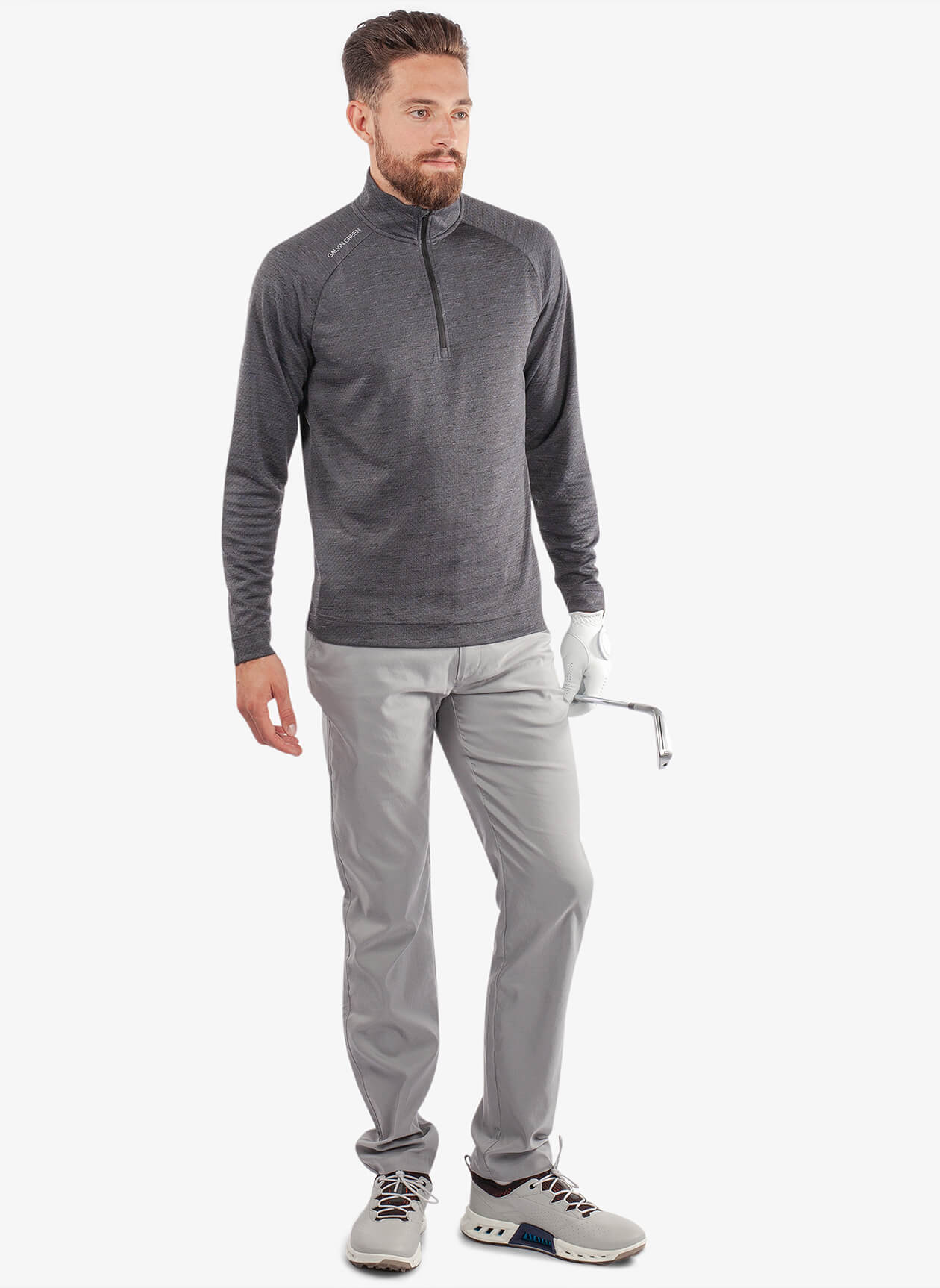 Galvin Green Mens Dion Half-Zip Mid Layer
