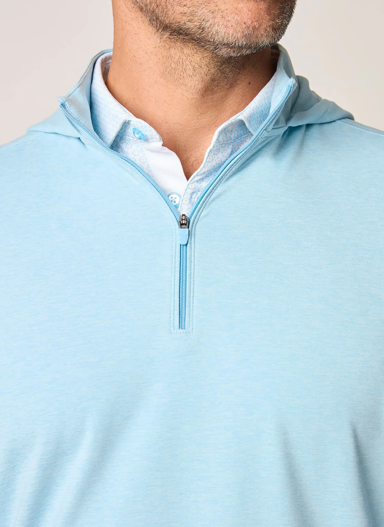 Johnnie-O Mens Slaton Hooded Quarter-Zip