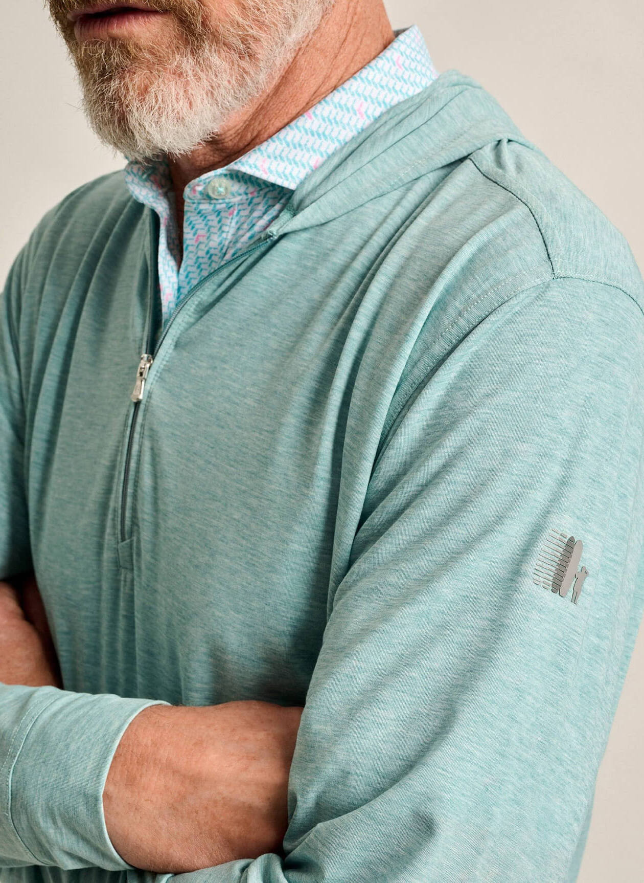 Johnnie-O Mens Welsey Quarter-Zip Hoodie