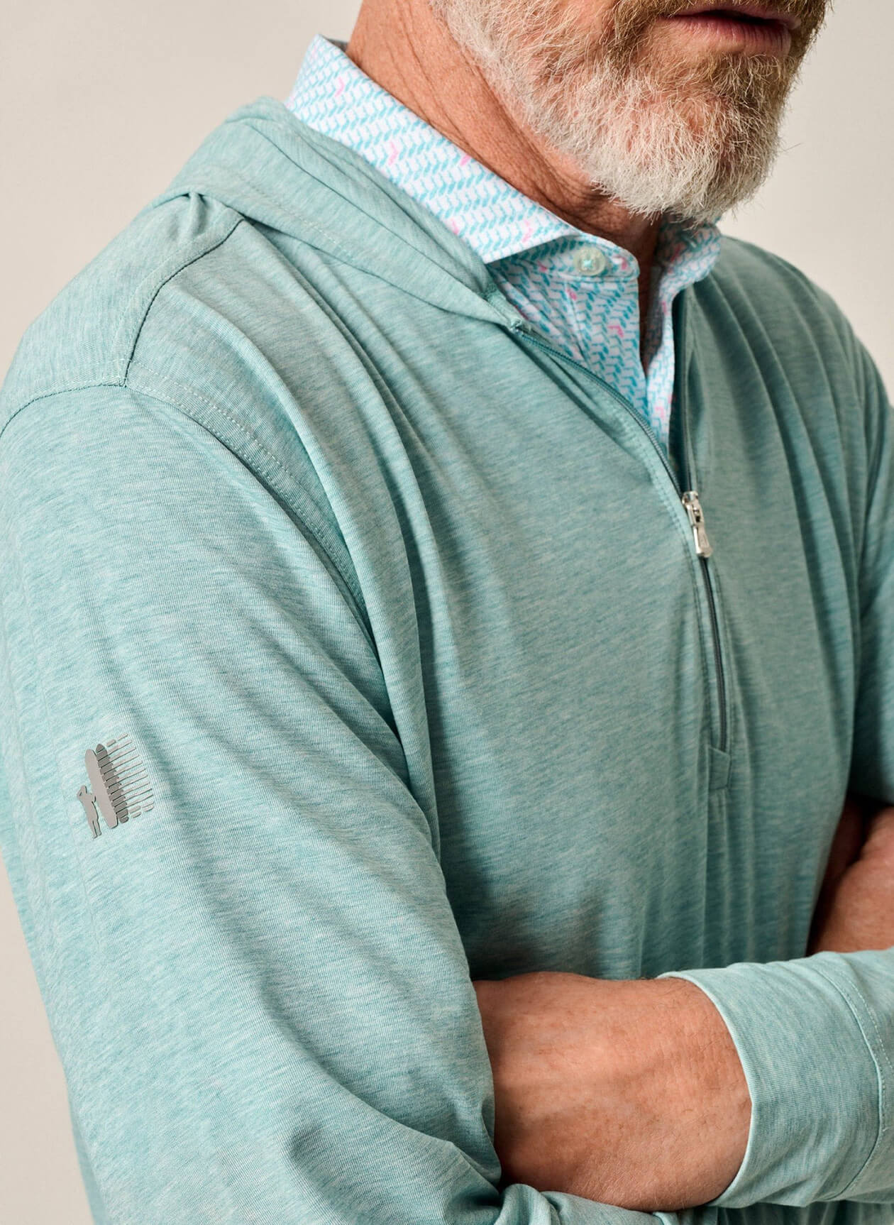 Johnnie-O Mens Welsey Quarter-Zip Hoodie