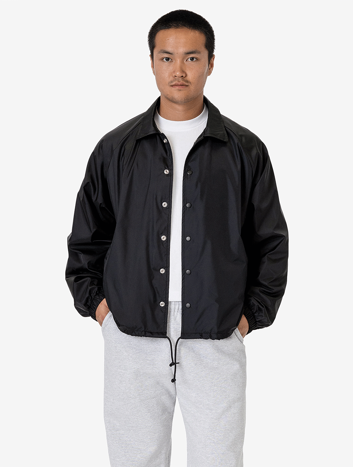 Los Angeles Apparel - Nylon Raglan Coaches Jacket