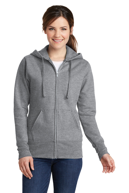 Port & Company-Ladies Core Fleece Full-Zip Hooded Sweatshirt
