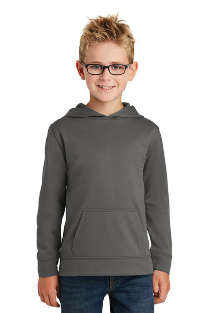 Port & Company-Youth Performance Fleece Pullover Hooded Sweatshirt