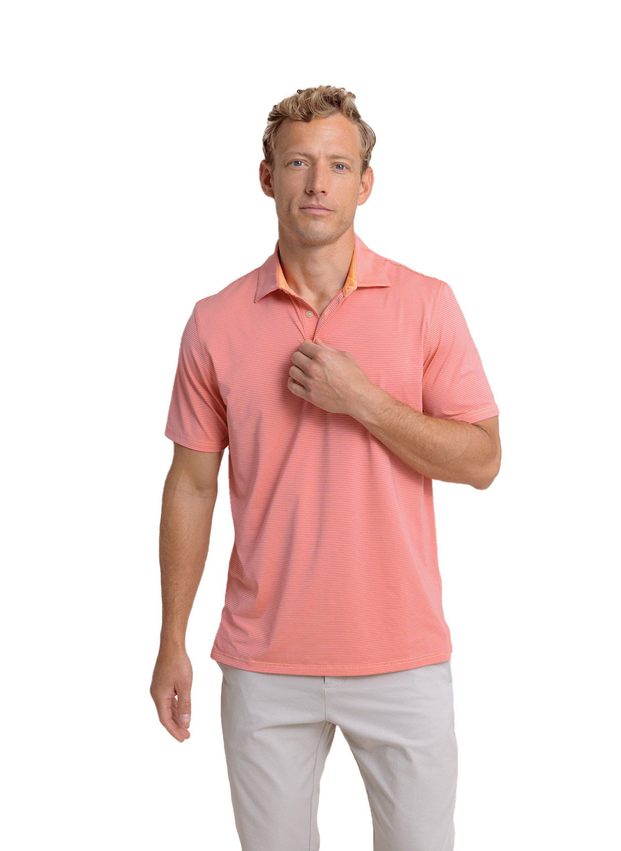 Southern Tide Mens Brrr eeze Meadowbrook Stripe Polo