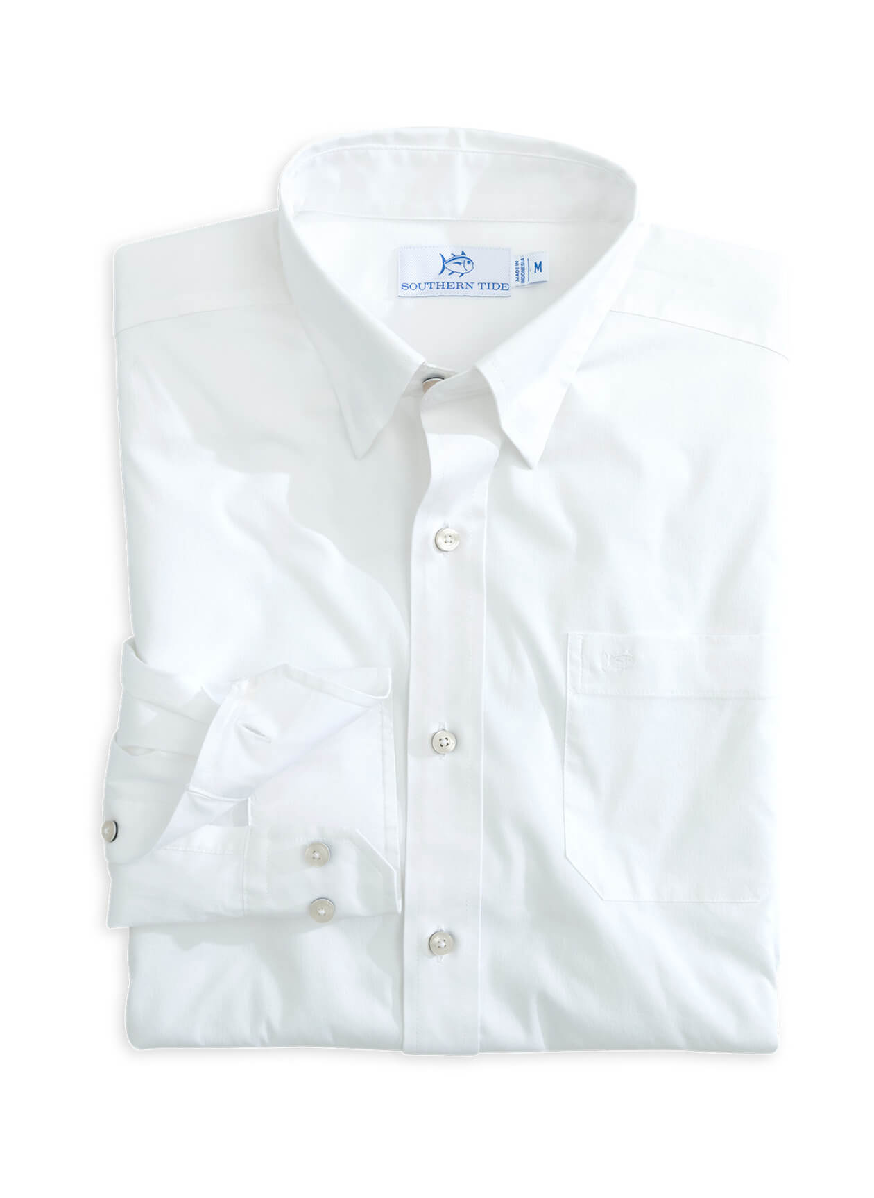 Southern Tide Mens Charleston Overbook Solid Sport Shirt
